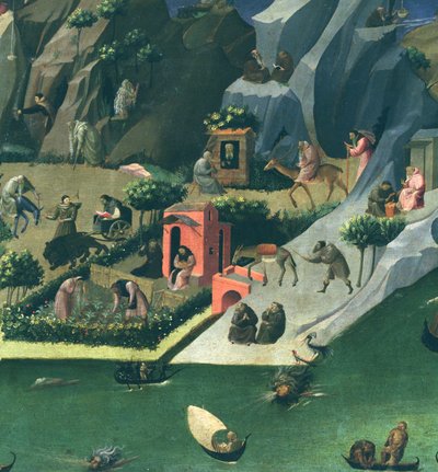 The Thebaid (detail) by Gherardo Starnina